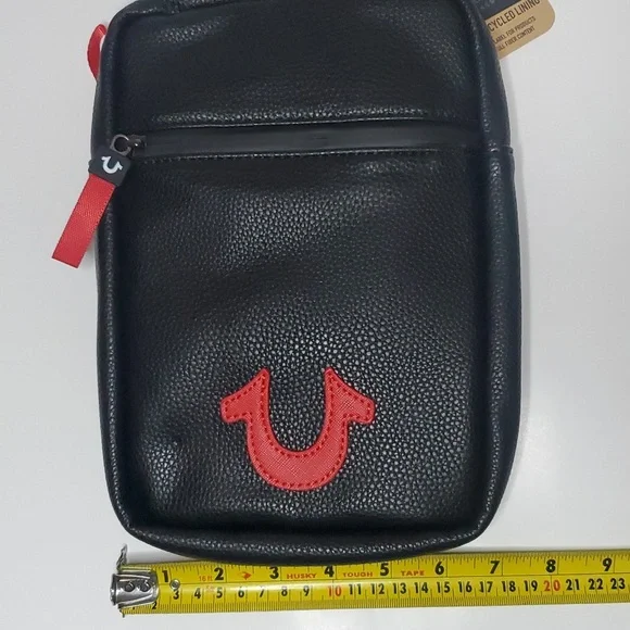 True Religion Stovall PU Horseshoe Logo Shoulder Sling Bag Faux Leather, new. - Picture 7 of 15